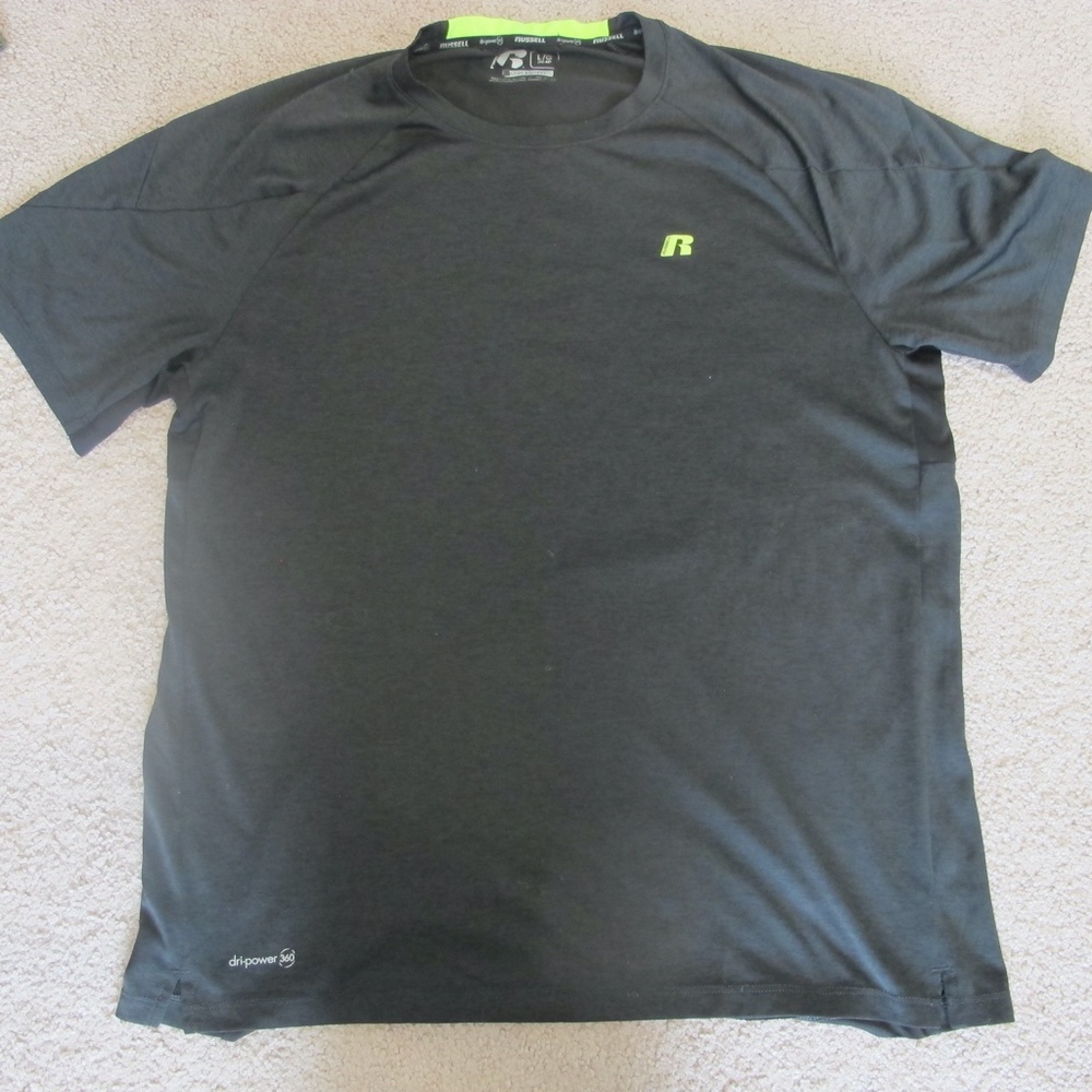 🔴🔴🔴SOLD🔴🔴🔴Russell Men's Dri-Power 360 Training Fit Shirt Size Large GUC - Picture 4 of 4